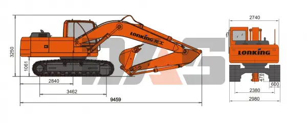 Экскаватор Lonking CDM6225N габарит купить в Тюмени